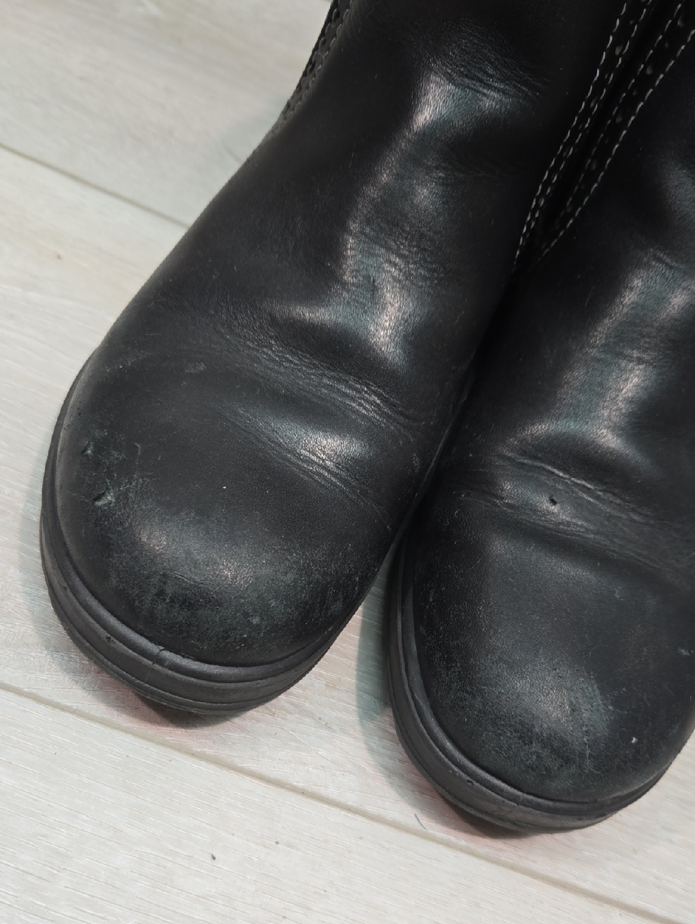 Blundstone Women Moto Black High TopLeather Chelsea Boots Shoes Sz UK 3 US 6 - Picture 5 of 15